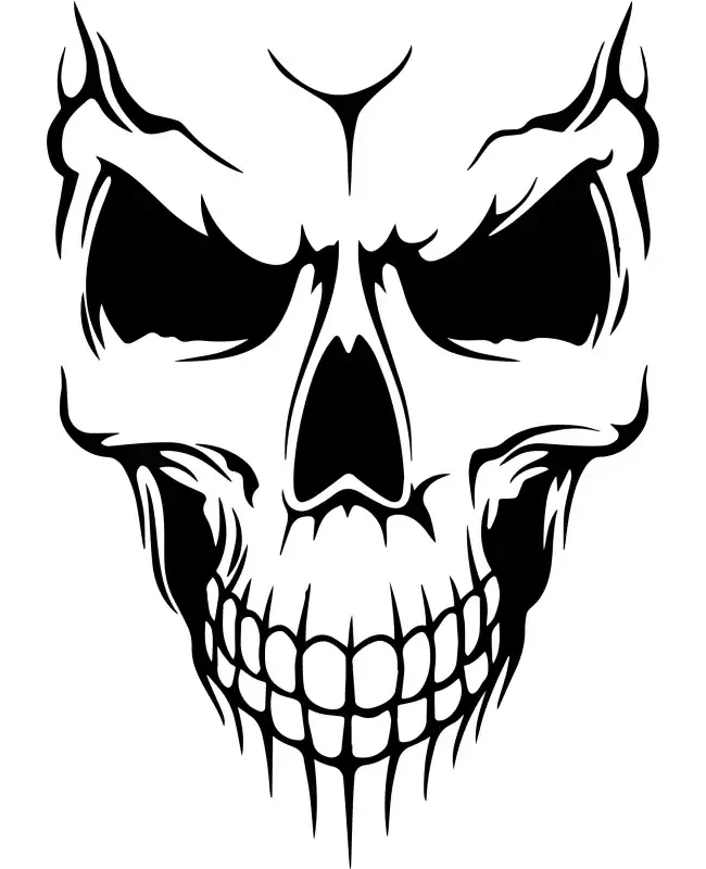 Skull Head  SVG Design | SVG Files for Cricut & Print