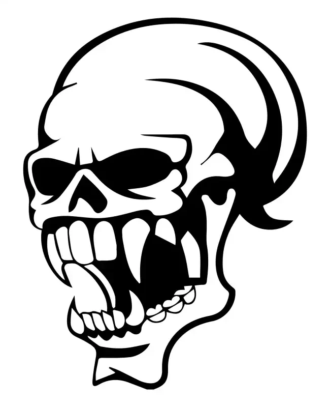 Skull Head  SVG Design | SVG Files for Cricut & Print