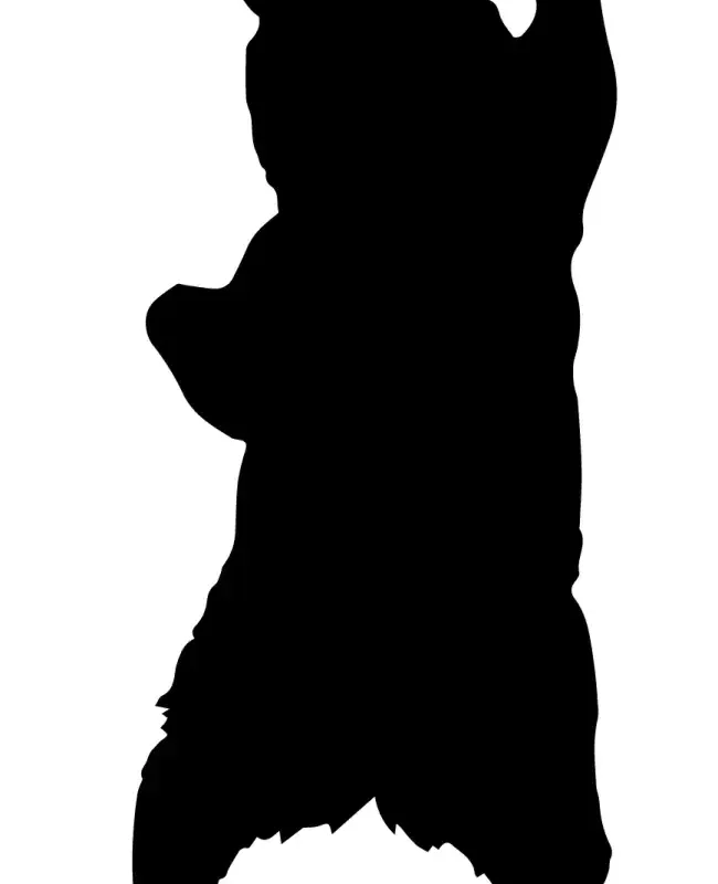 Standing Bear Greeting Silhouette SVG Design | SVG Files for Cricut & Print