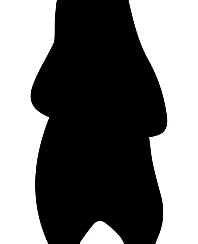 Standing Bear Silhouette SVG Design | SVG Files for Cricut & Print