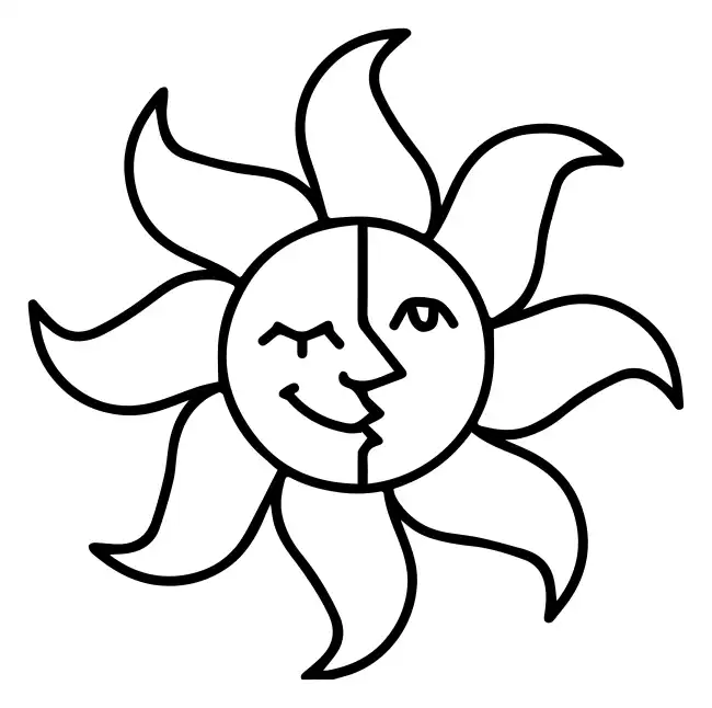 Sun smile  SVG Design | SVG Files for Cricut & Print