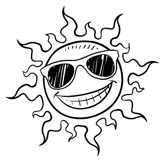 Sun smile  SVG Design | SVG Files for Cricut & Print