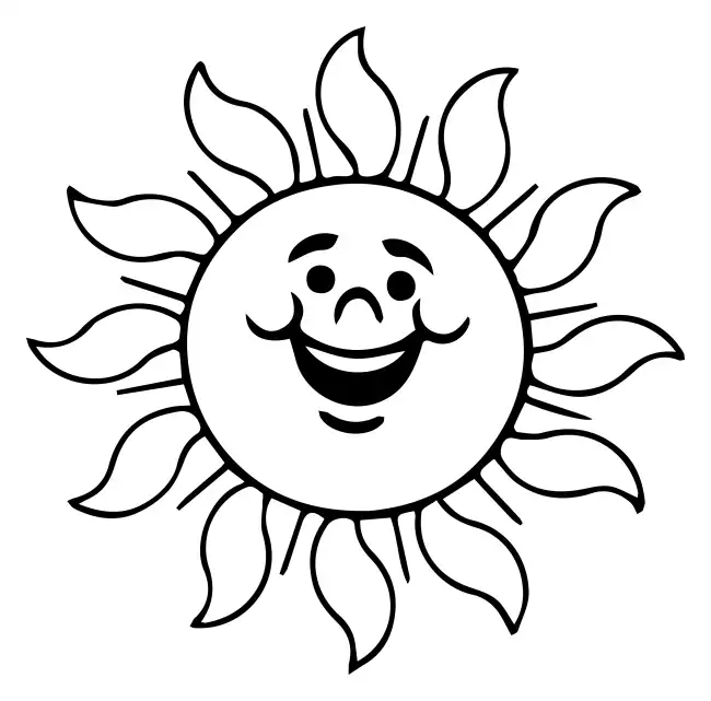 Sun smile  SVG Design | SVG Files for Cricut & Print