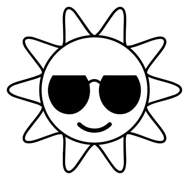 Sun smile  SVG Design | SVG Files for Cricut & Print