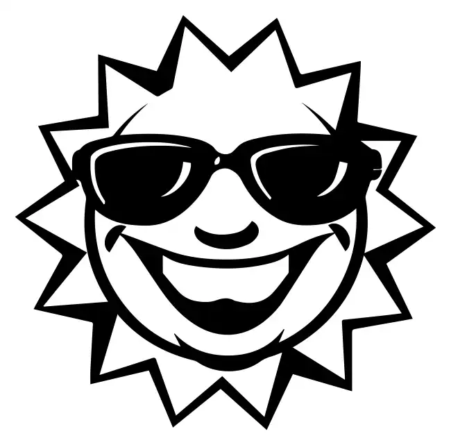 Sun smile  SVG Design | SVG Files for Cricut & Print