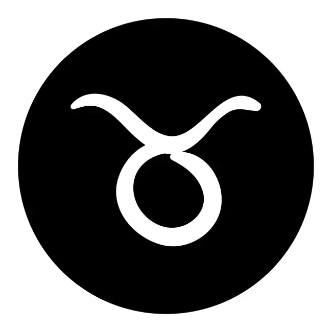 Taurus Zodiac Sign Solid SVG Design | SVG Files for Cricut & Print