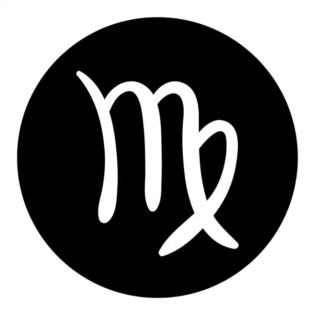Virgo Zodiac Sign Solid SVG Design | SVG Files for Cricut & Print