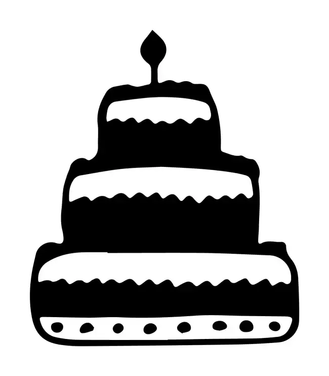 Wedding Cake Candle SVG Design | SVG Files for Cricut & Print