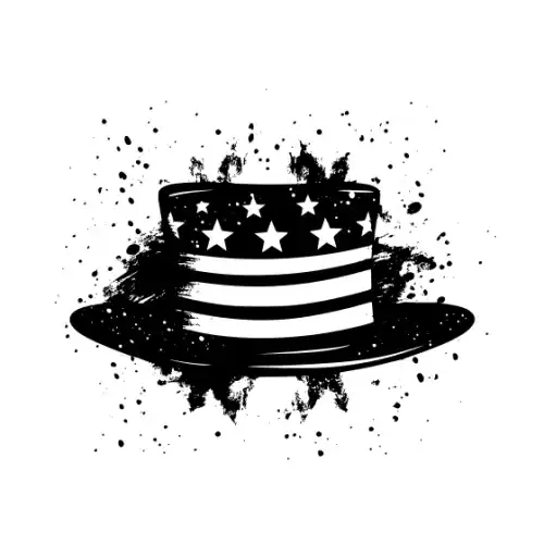 4th July Silhouette SVG Design | SVG Files for Cricut & Print