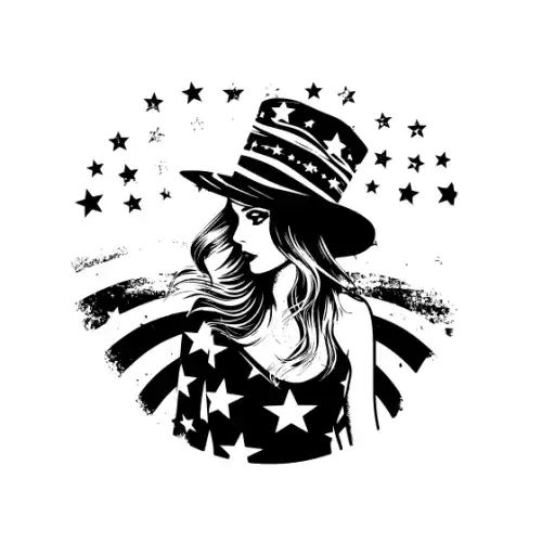 4th July Silhouette SVG Design | SVG Files for Cricut & Print