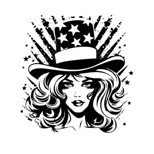 4th July Silhouette SVG Design | SVG Files for Cricut & Print