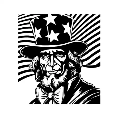 4th July Silhouette SVG Design | SVG Files for Cricut & Print