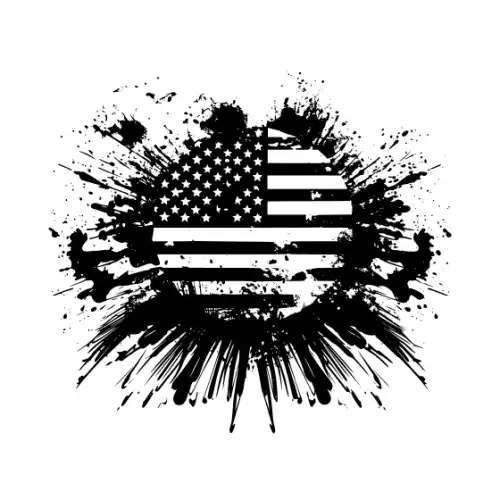 4th July Silhouette SVG Design | SVG Files for Cricut & Print