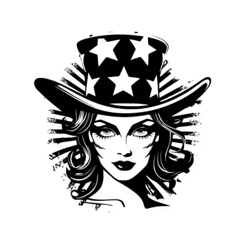 4th July Silhouette SVG Design | SVG Files for Cricut & Print