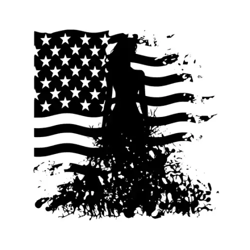 4th July Silhouette SVG Design | SVG Files for Cricut & Print