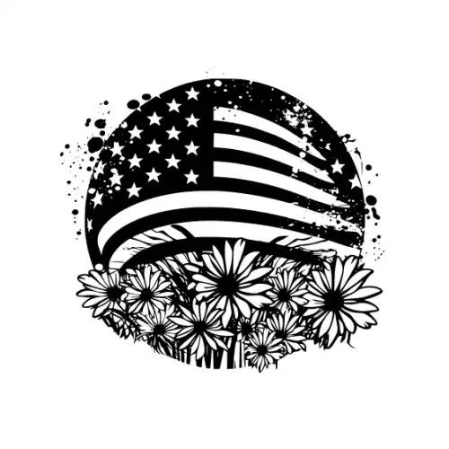 4th July Silhouette SVG Design | SVG Files for Cricut & Print