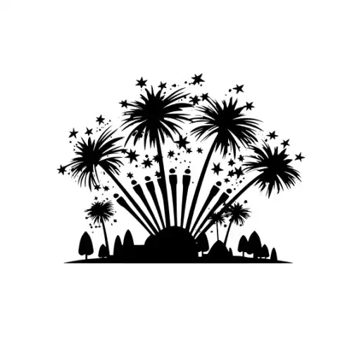 4th July Silhouette SVG Design | SVG Files for Cricut & Print