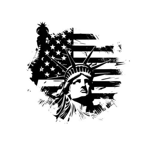 4th July Silhouette SVG Design | SVG Files for Cricut & Print