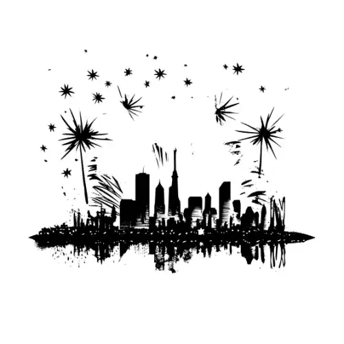 4th July Silhouette SVG Design | SVG Files for Cricut & Print