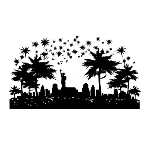 4th July Silhouette SVG Design | SVG Files for Cricut & Print