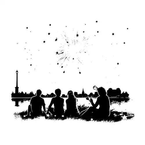 4th July Silhouette SVG Design | SVG Files for Cricut & Print