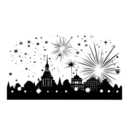 4th July Silhouette SVG Design | SVG Files for Cricut & Print