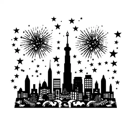 4th July Silhouette SVG Design | SVG Files for Cricut & Print