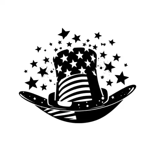 4th July Silhouette SVG Design | SVG Files for Cricut & Print