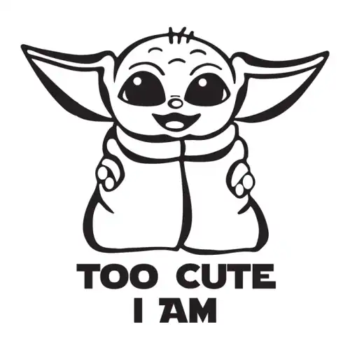 Baby Yoda SVG Design | SVG Files for Cricut & Print