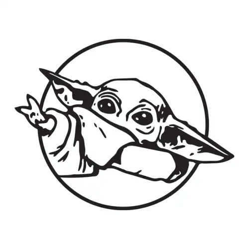 Baby Yoda SVG Design | SVG Files for Cricut & Print