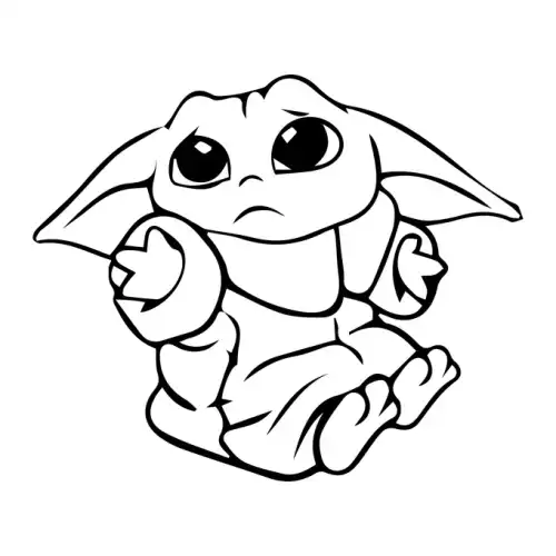 Baby Yoda SVG Design | SVG Files for Cricut & Print