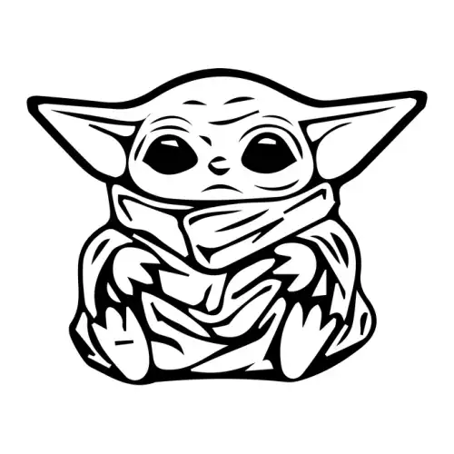 Baby Yoda SVG Design | SVG Files for Cricut & Print