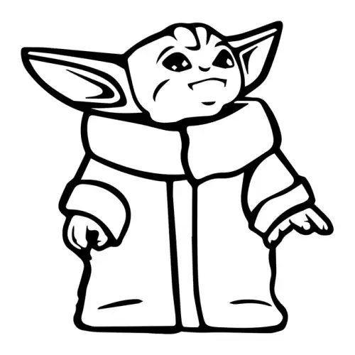 Baby Yoda SVG Design | SVG Files for Cricut & Print