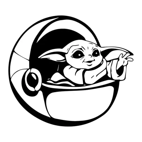 Baby Yoda SVG Design | SVG Files for Cricut & Print
