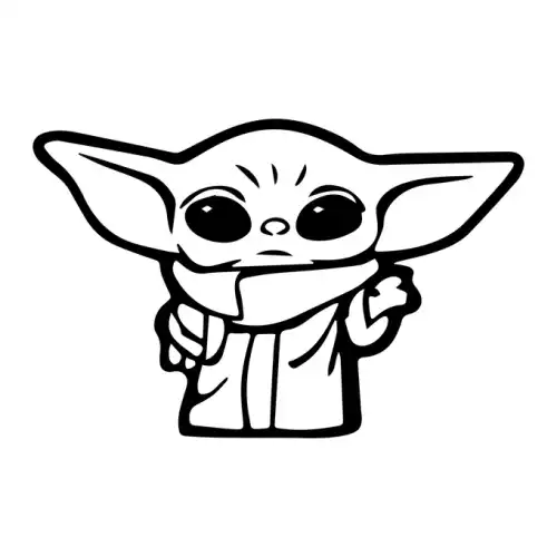 Baby Yoda SVG Design | SVG Files for Cricut & Print