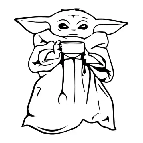 Baby Yoda SVG Design | SVG Files for Cricut & Print