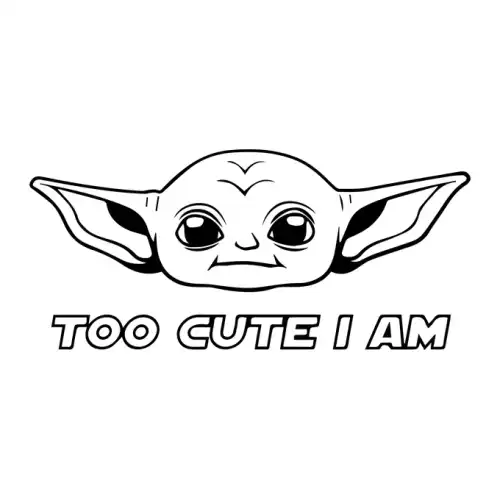 Baby Yoda SVG Design | SVG Files for Cricut & Print