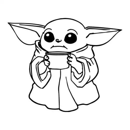 Baby Yoda SVG Design | SVG Files for Cricut & Print
