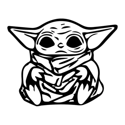 Baby Yoda SVG Design | SVG Files for Cricut & Print