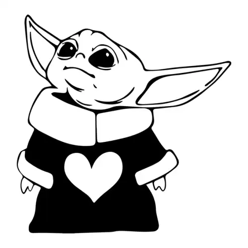 Baby Yoda SVG Design | SVG Files for Cricut & Print