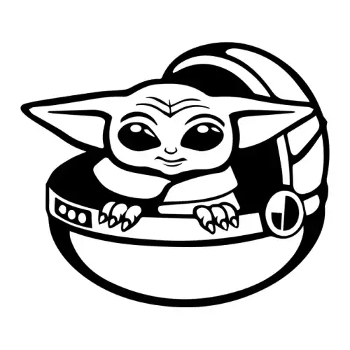 Baby Yoda SVG Design | SVG Files for Cricut & Print