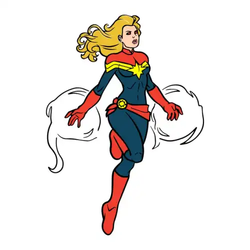 Captain Marvel SVG Design | SVG Files for Cricut & Print