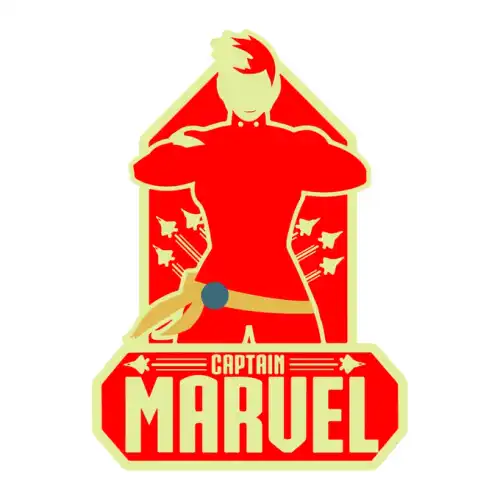 Captain Marvel SVG Design | SVG Files for Cricut & Print