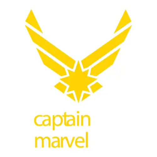 Captain Marvel SVG Design | SVG Files for Cricut & Print