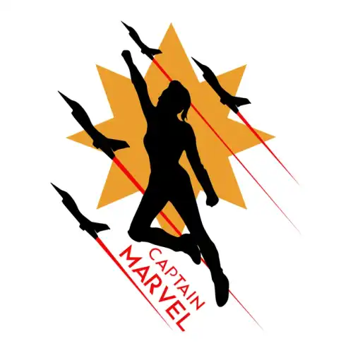 Captain Marvel SVG Design | SVG Files for Cricut & Print