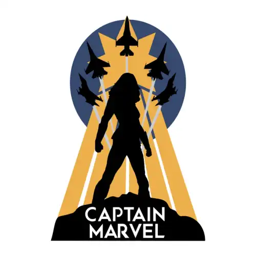 Captain Marvel SVG Design | SVG Files for Cricut & Print