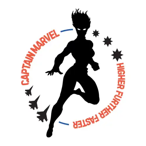 Captain Marvel SVG Design | SVG Files for Cricut & Print