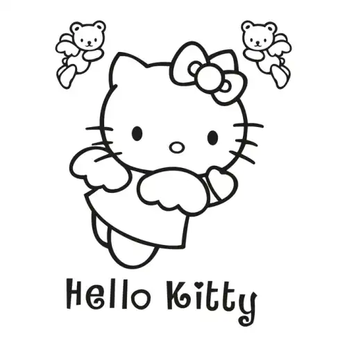 Hello Kitty SVG Design | SVG Files for Cricut & Print