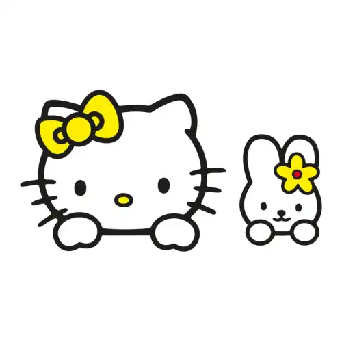Hello Kitty SVG Design | SVG Files for Cricut & Print