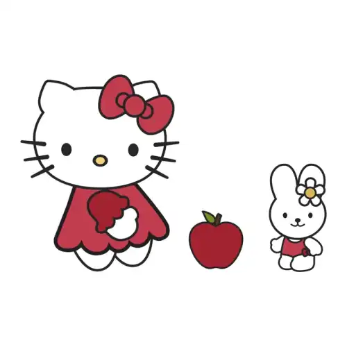 Hello Kitty SVG Design | SVG Files for Cricut & Print